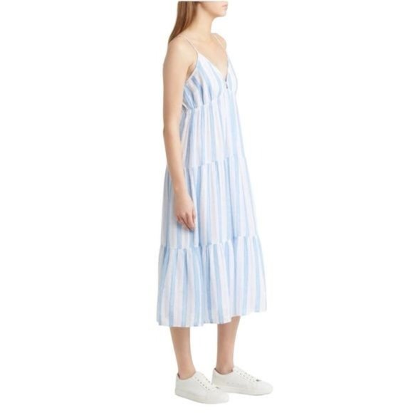 New RAILS Avril Stripe Tiered Sundress In Gibson Stripe Size S - Picture 9 of 11
